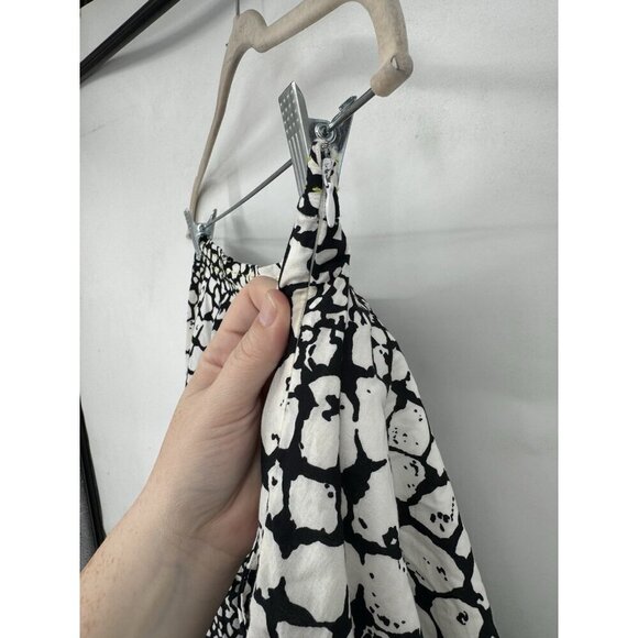 Edma Esyllte Anthropologie Skirt Women 6 Black Ivory Y2K Retro Preppy Funky - Picture 7 of 10